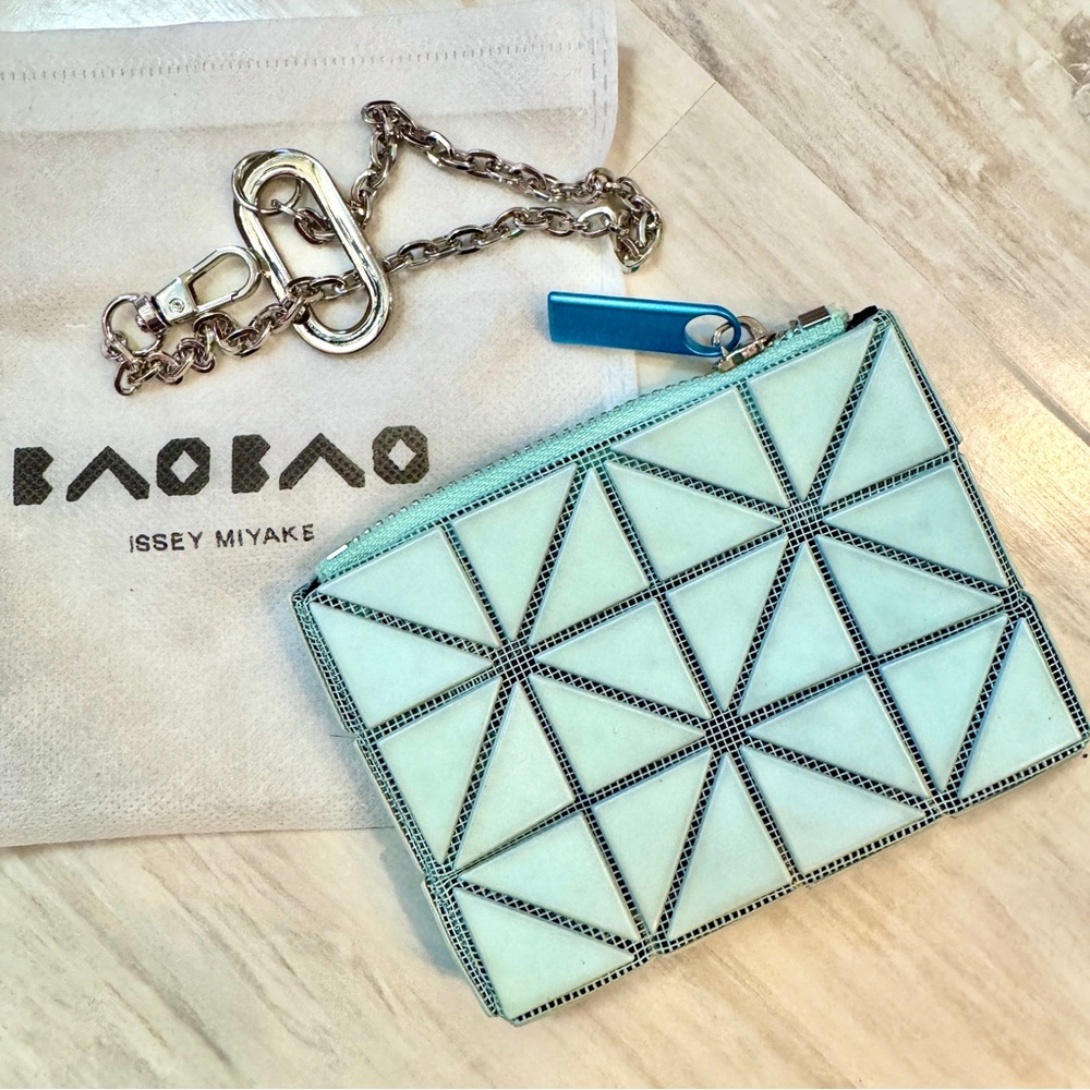 Issey Miyake Geometric Coin Wallet Clutch